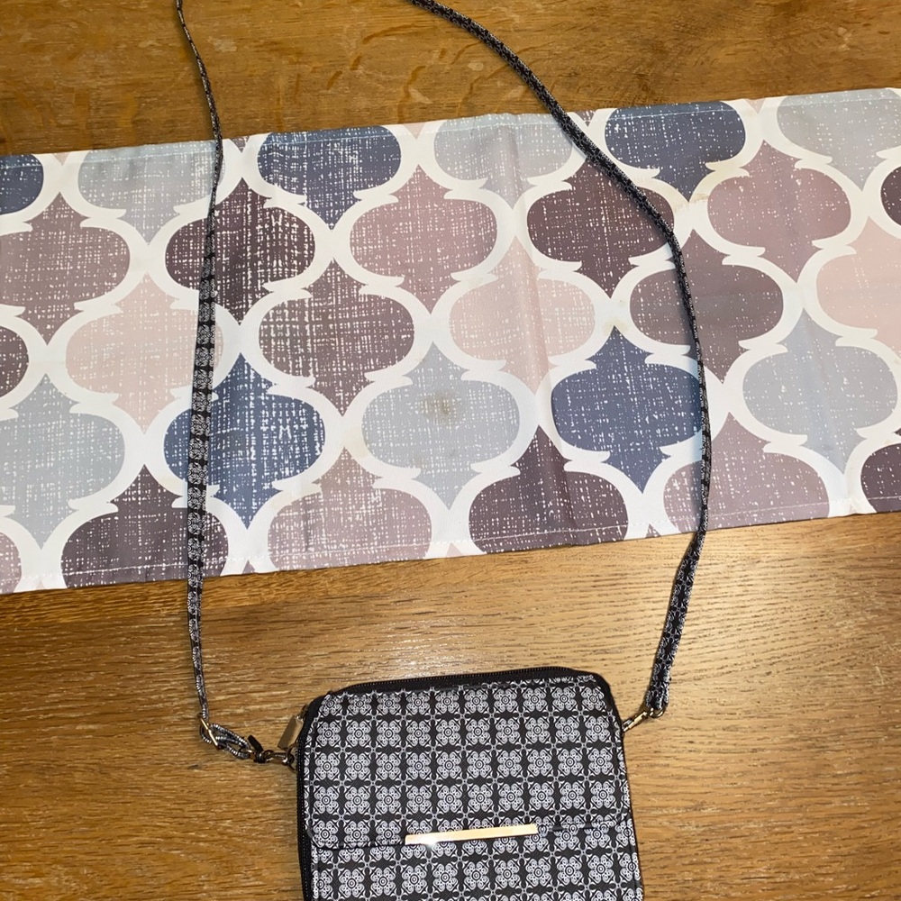 Brand New Chic Black and White Crossbody Bag